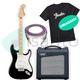 Squier Bundle Affinity Stratocaster MN Black + Ampli Valvolare Laney Cub Super 10 + Reference Dammiuncavo 3,25 mt + Maglietta OMAGGIO