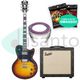 D'ANGELICO Bundle Deluxe Atlantic+ Supro Amulet 10 + Corde e Setup Omaggio