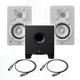 Coppia Yamaha HS4 White + Sub YAMAHA HS8S + Cavi