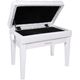 Roland RPB-500PW Panca per pianoforte regolabile con scomparto per spartiti bianca lucida