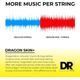DR STRINGS Dap-12 Dragon Skin + Muta di corde per Chitarra Acustica