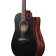 IBANEZ AW247CE-WKH Open Pore Black Chitarra Acustica