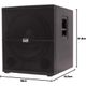 Italian Stage IS S118A Subwoofer amplificato in legno 700W