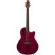 Ovation Applause Elite Mid Depth AE44II-RR Ruby Red Chitarra acustica elettrificata