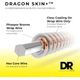 DR STRINGS Dap-12 Dragon Skin + Muta di corde per Chitarra Acustica