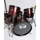 DAM P2211ARD Batteria Acustica Professionale Cassa 22" - Hardware e piatti inclusi - Sparkle Red