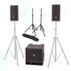 PROEL LT812A Sistema PA Attivo con 2 satelliti + Sub 800W + 2  Supporti + Cover Omaggio