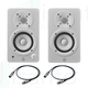 Coppia Yamaha HS3 White + Cavi