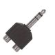 Proel AT250 Adattatore 2 prese Rca - Spina Jack Stereo 6,3 mm