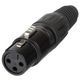 PROEL XLR3FVBK Connettore XLR 3 POLI Femmina Nero