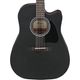 IBANEZ AW247CE-WKH Open Pore Black Chitarra Acustica