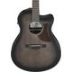 Ibanez AAM70CETBN Transparent Charcoal Burst Low Gloss Top Natural Open Pore Back