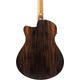 Ibanez AAM70CETBN Transparent Charcoal Burst Low Gloss Top Natural Open Pore Back