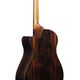 Ibanez AAM70CETBN Transparent Charcoal Burst Low Gloss Top Natural Open Pore Back