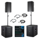 DIVA 15 Coppia Casse 2000w + Coppia Subwoofer 3000w con Supporti Satellite e Cavi