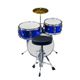 Eko ED-100 Batteria 3 pezzi per Bambini Metallic Blue