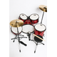 Batteria Acustica Cassa 22" Completa 5 pezzi Rossa