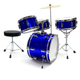 Batteria Acustica Junior 4 pezzi per bambini - Blue