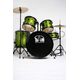 DAM P2211AGR Batteria Acustica Professionale Cassa 22" - Hardware e piatti inclusi - Sparkle Green