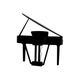 Echord GP-10B Pianoforte coda digitale nero