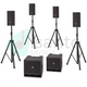 PROEL LT812A (Coppia) Sistema PA Attivo con 2 satelliti e Subwoofer 1600W