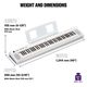 Yamaha NP32 Piaggero White Tastiera dinamica portatile 76 tasti con cuffia omaggio