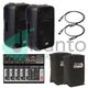 Italian Stage Impianto Audio 300W casse attive SPX10A + Mixer 2MIX6FXU + cover + cavi omaggio