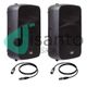 Coppia di spx15a casse attive 800w + cavi omaggio