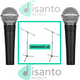 Shure SM58 + Aste Omaggio Doppio Bundle 