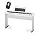 Casio CDP S110 Bianco con stand in legno + cuffie + copritastiera omaggio