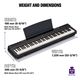 Yamaha P125A Black Pianoforte digitale 88 tasti pesati + copritastiera omaggio