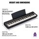 Yamaha P125A Black Pianoforte digitale 88 tasti pesati
