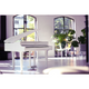 Yamaha Clavinova CLP765GP Polished White Pianoforte digitale a coda bianco lucido