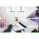 Yamaha Clavinova CLP765GP Polished White Pianoforte digitale a coda bianco lucido