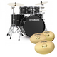 YAMAHA Rydeen Standard 22" Black Glitter + Set piatti Paiste 101