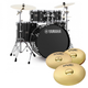 YAMAHA Rydeen Studio 20" Black Glitter + Set piatti Paiste 101