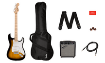 Fender Squier Sonic Stratocaster Pack MN 2 color sunburst Pack completo chitarra elettrica