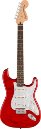 Fender Squier FSR Affinity Stratocaster QMT LRL WPPG Crimson Red