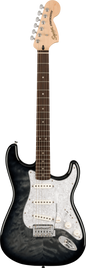 Fender Squier FSR Affinity Stratocaster QMT LRL WPPG Black Burst