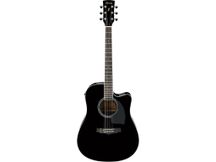 Ibanez PF15ECE Black Chitarra acustica amplificata nera