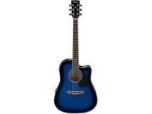 Ibanez PF15ECE TBS Chitarra acustica amplificata blu sunburst