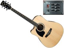 Ibanez PF15LECE Natural Chitarra acustica mancina amplificata naturale