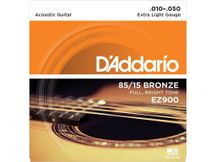 D'Addario EZ900 Muta di corde per chitarra acustica Extra Light 010-050