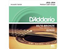 D'Addario EZ920 Muta di corde per chitarra acustica Medium Light 012-054