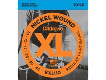 D'Addario EXL110 Muta di corde per chitarra elettrica Regular Light 010-046