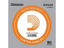 Corda singola per chitarra acustica D'Addario 80/20 030