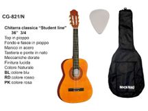 Chitarra classica 3/4 Dam CG821/N   naturale + custodia Rockbag + plettro