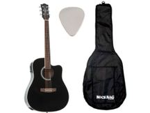 EKO RANGER CW EQ Black Chitarra acustica elettrificata + custodia + plettro omaggio