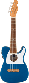 Fender Fullerton Tele Lake Placid Blue Ukulele concerto Telecaster elettrificato