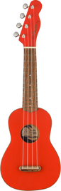 Fender FSR Venice Ukulele Soprano Fiesta Red